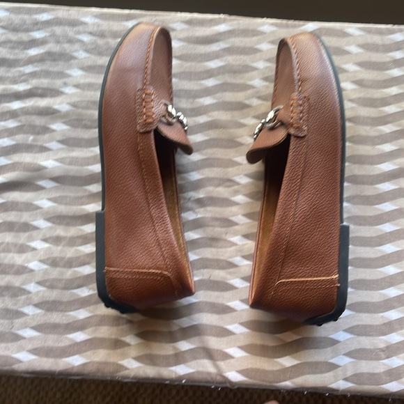 Kelly & Katie Leather Tan Loafers - Picture 3 of 5